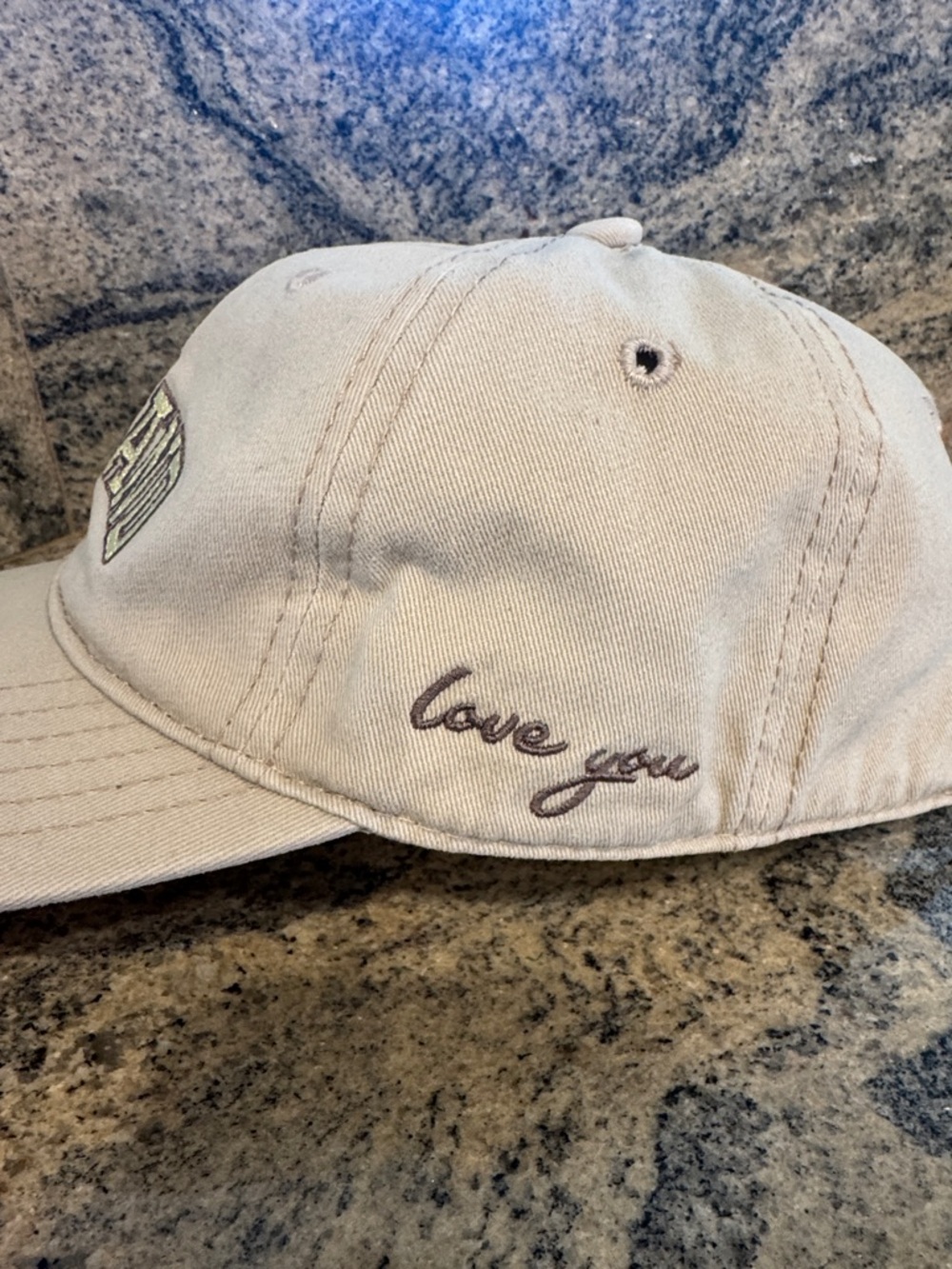 LALALAND Embroidered Baseball Cap - Beige - Picture 2 of 6